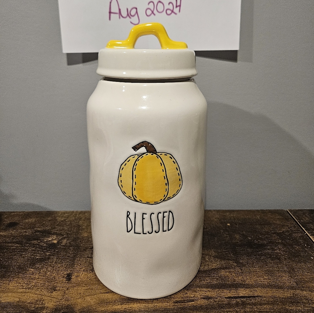 Rae Dunn Blessed canister